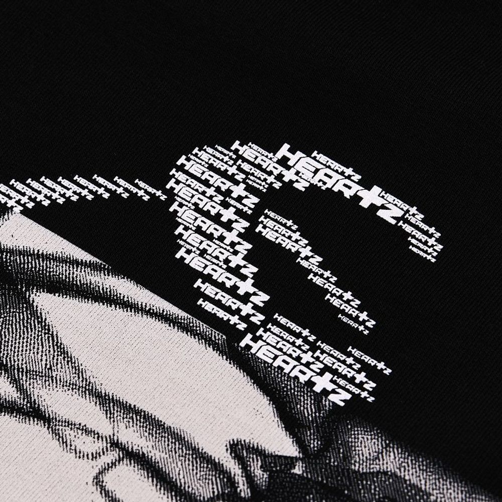 Футболка Heartz «Rays» Layered Kimono Black