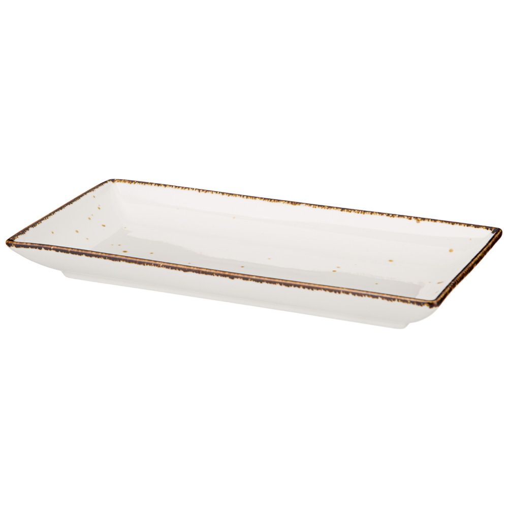 БЛЮДО BRONCO "NATURE" ПРЯМОУГОЛЬНОЕ 27*13,5*3 СМ (КОР=24ШТ.) МАЛ. УП. = 4ШТ