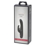Черный вибратор-кролик 22,9см Fifty Shades of Grey Greedy Girl Slimline Rabbit Vibrator