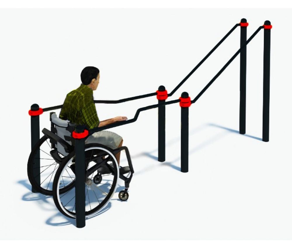 Брусья в подъем для инвалидов в кресло-колясках