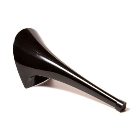 Каблуки женские ABS 9078, 125 мм, черный лаковый