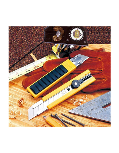 OLFA 25 мм, в комплекте с лезвиями EXCEL BLACK 5 шт, нож (OL-H-1BB/5BB )