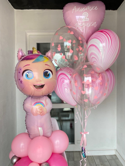 Воздушный шар Агат розовый ПАЛИТРА №4188