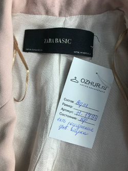 Жакет Zara пудрового цвета,маркировка М, визуально 46 размер