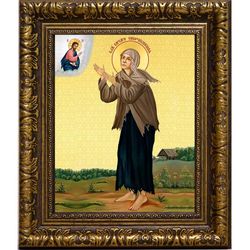 Варвара Скворчихинская святая блаженная. Икона на холсте.