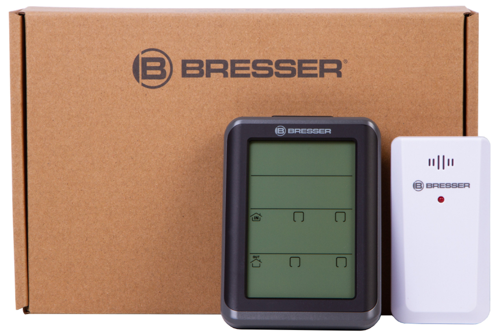Гигрометр с часами Bresser MyClimate, черный
