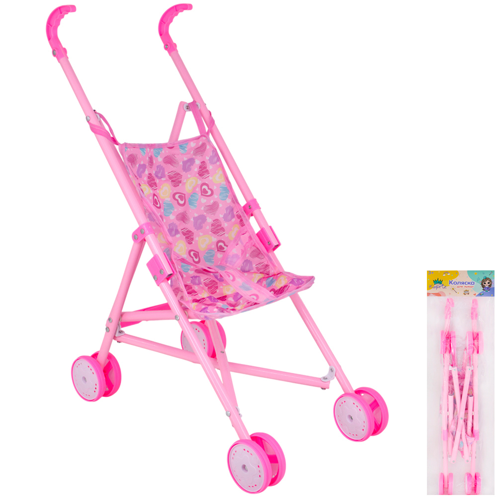 Коляска д/куклы Miss Kapriz MKT817-1A в пак.