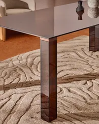 Стол Adularia из коричневого закаленного стекла 160 x 90 см