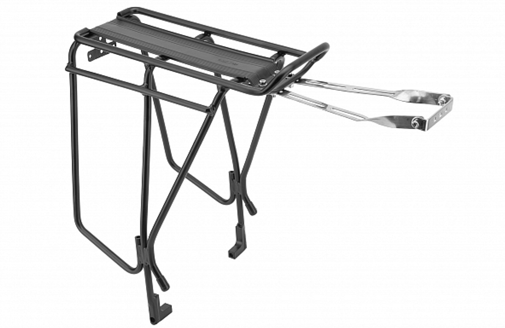 Багажник 28" BLF-H47 STELS алюминиевый чёрный усиленный под дисковый тормоз