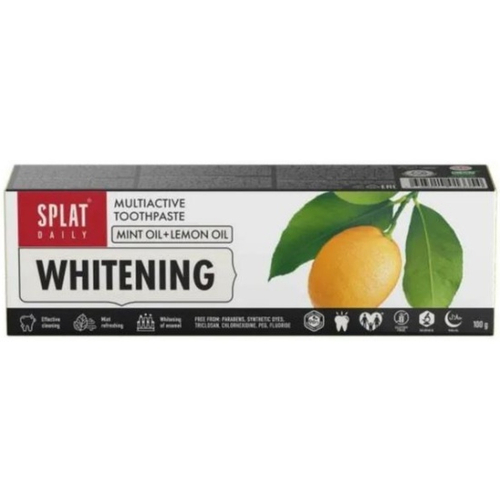 З/П "SPLAT WHITENING"  MINT OIL + LEMON OIL 100г