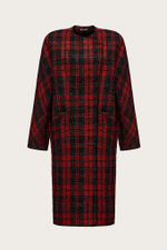 ПАЛЬТО-МИДИ ИЗ ШЕРСТИ С ЛЮРЕКСНОЙ НИТЬЮ