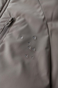 ZARA ПАРКА С КАПЮШОНОМ И СЪЕМНЫМ ИСКУССТВЕННЫМ МЕХОМ WATER REPELLENT, СЕРО-КОРИЧНЕВЫЙ