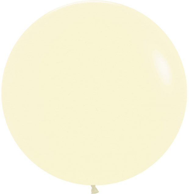 Шар (24''/61 см) Макарунс, Светло-желтый, пастель