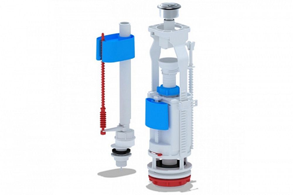 Арматура к смыв. бачку 2-ух Кноп. металл нижн/подв. WC3550М ЭКОНОМ