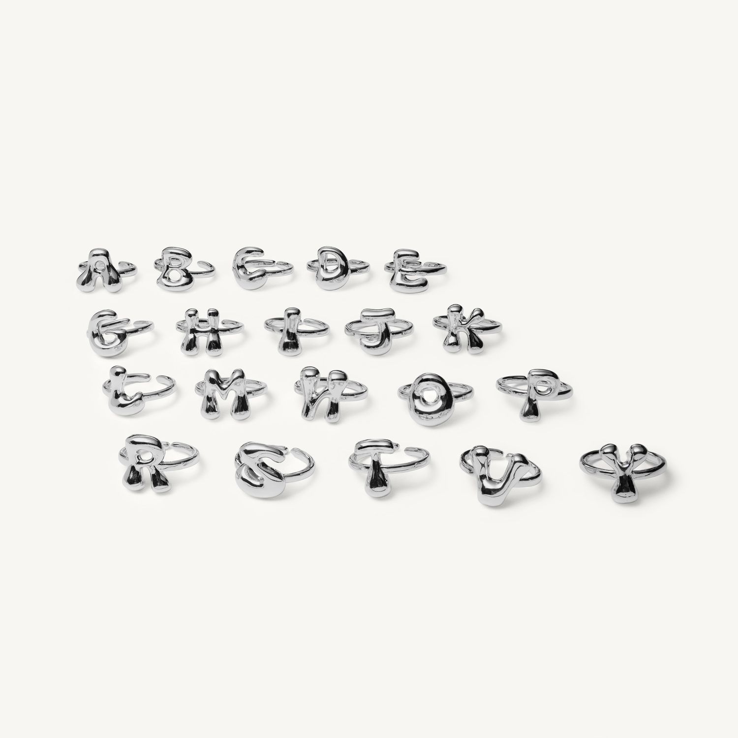 Кольцо My ABC Ring - Silver