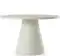 Стол обеденный Lauri, Ø120 см, белый микроцемент