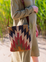 Бохо сумка "Зигзаг" большая