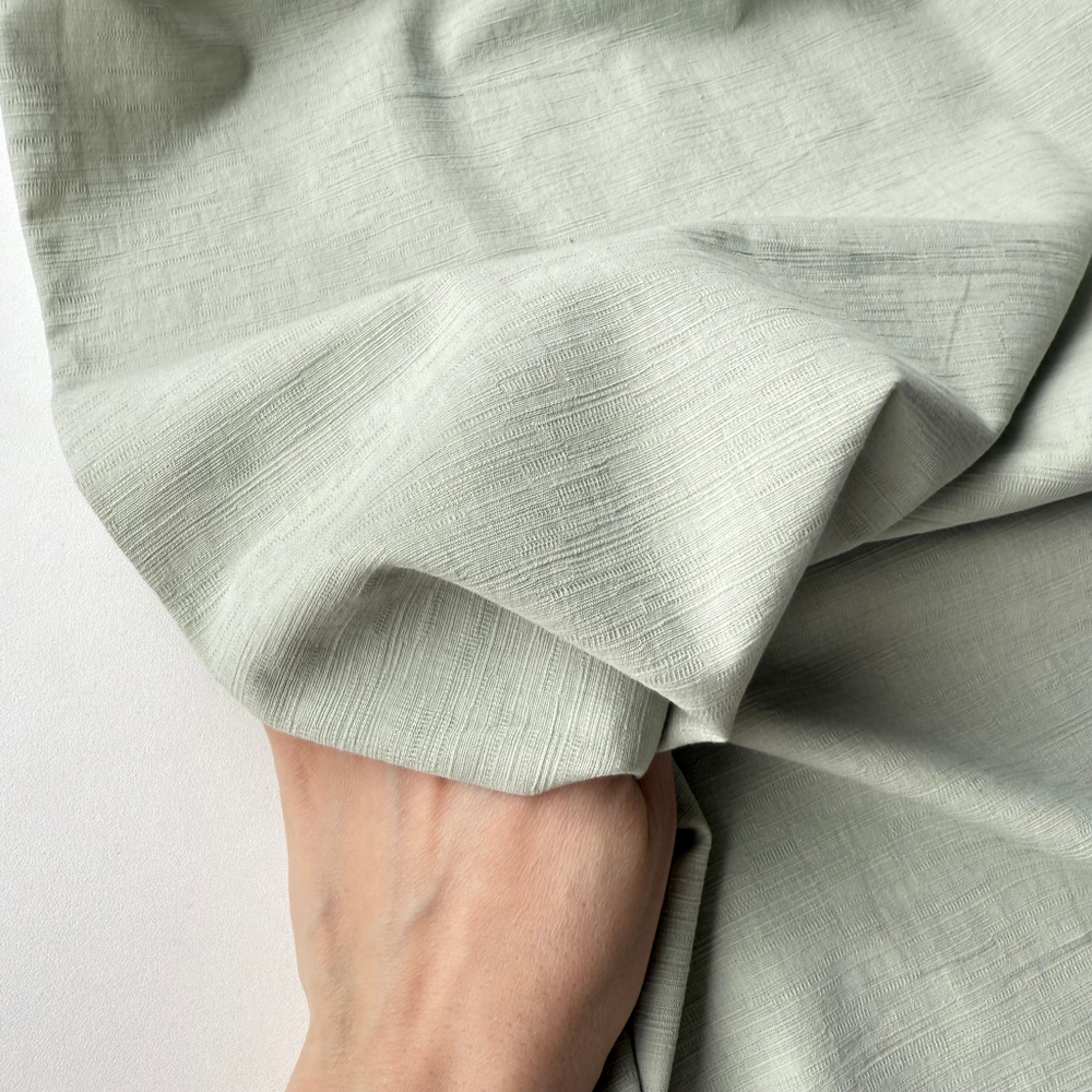 Фактурный хлопок «Рельеф» Мятный