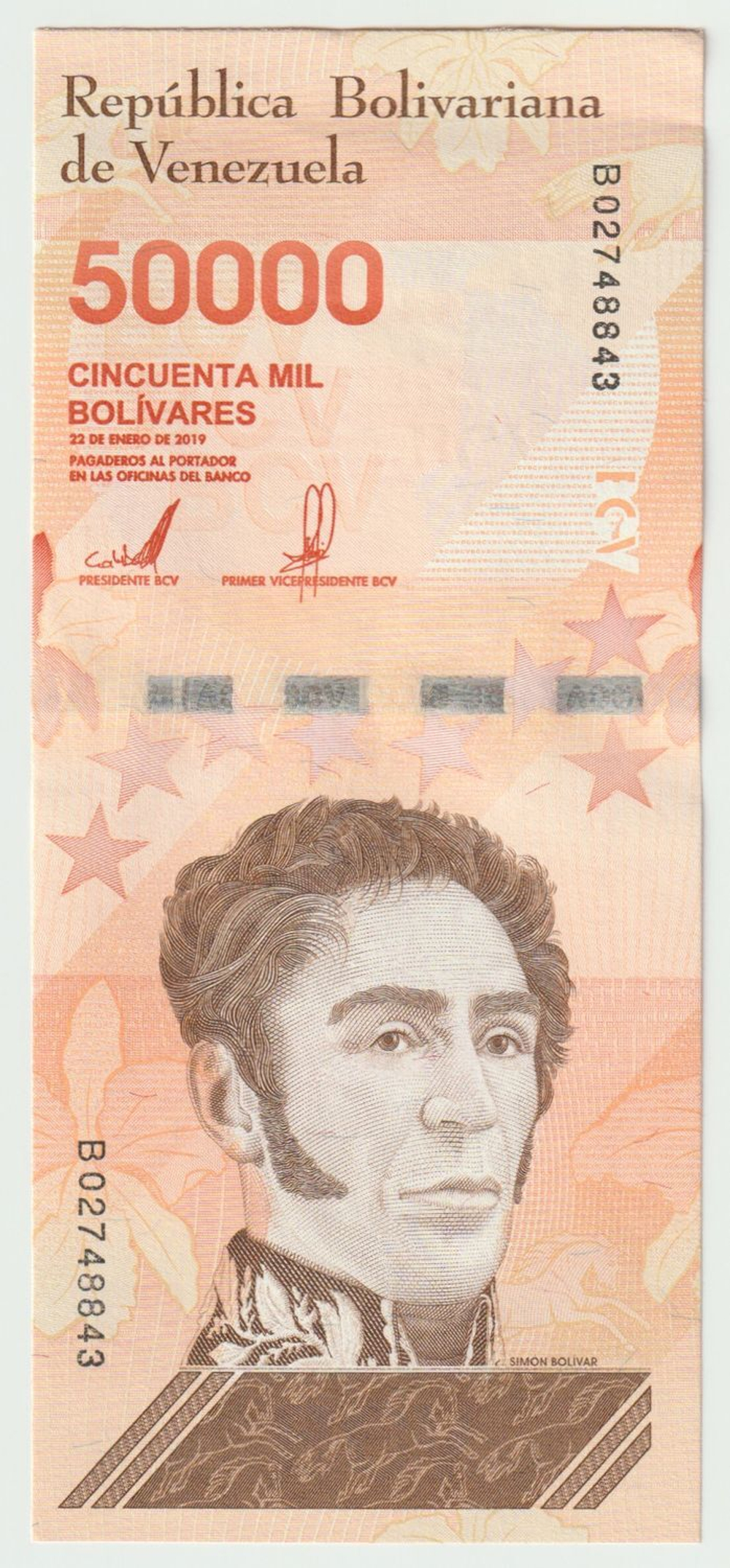 Venezuela, 50 000 Bolívares, 2019, UNC