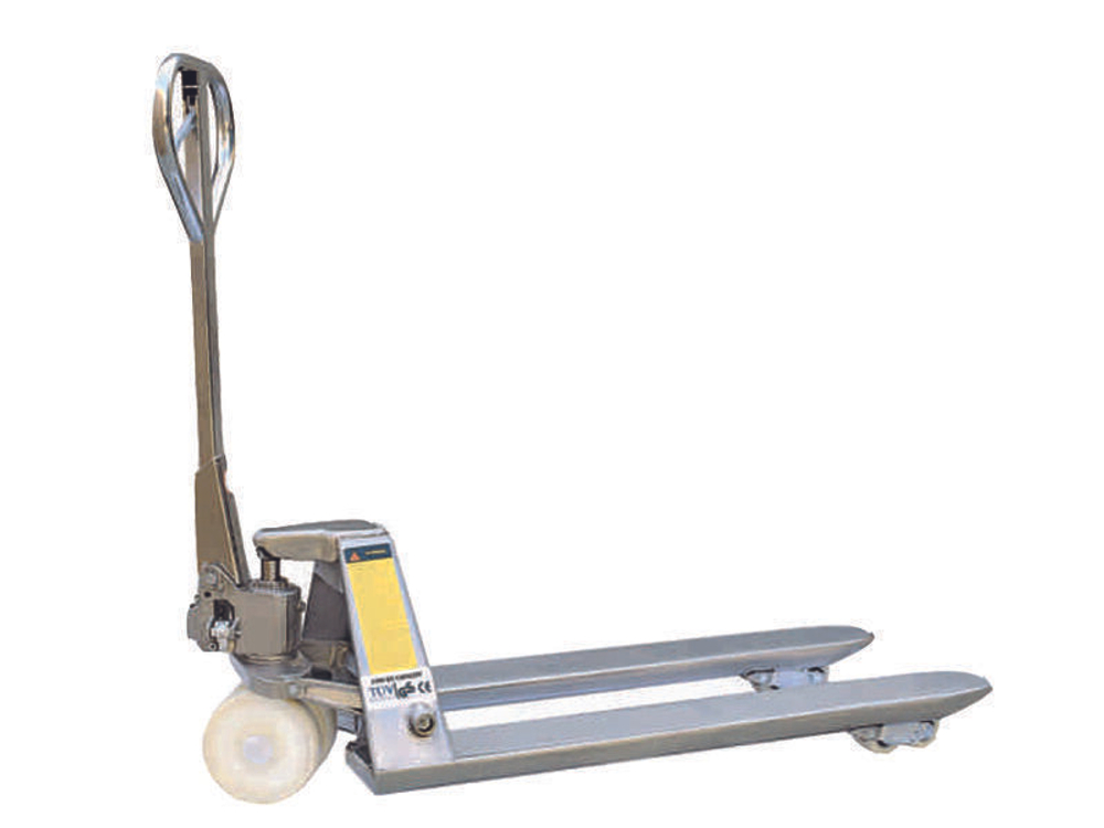 Тележка гидравлическая 2000 кг 1500 мм TOR BX нержавеющая сталь (нейлоновые колеса)