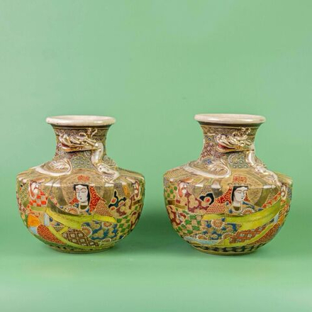 Винтаж: Парные вазы Сацума