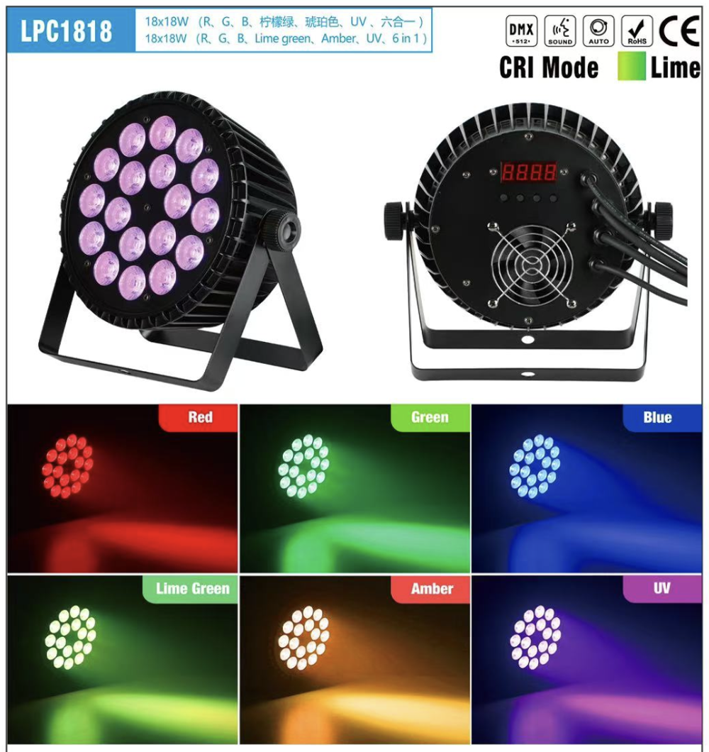 Прожектор Big Dipper LPC1818 (18*18w, RGBA+LG+UV)