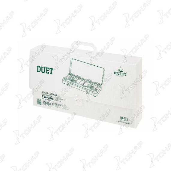 Плита газовая портативная DUET двухконфорочная (TW-030) TOURIST