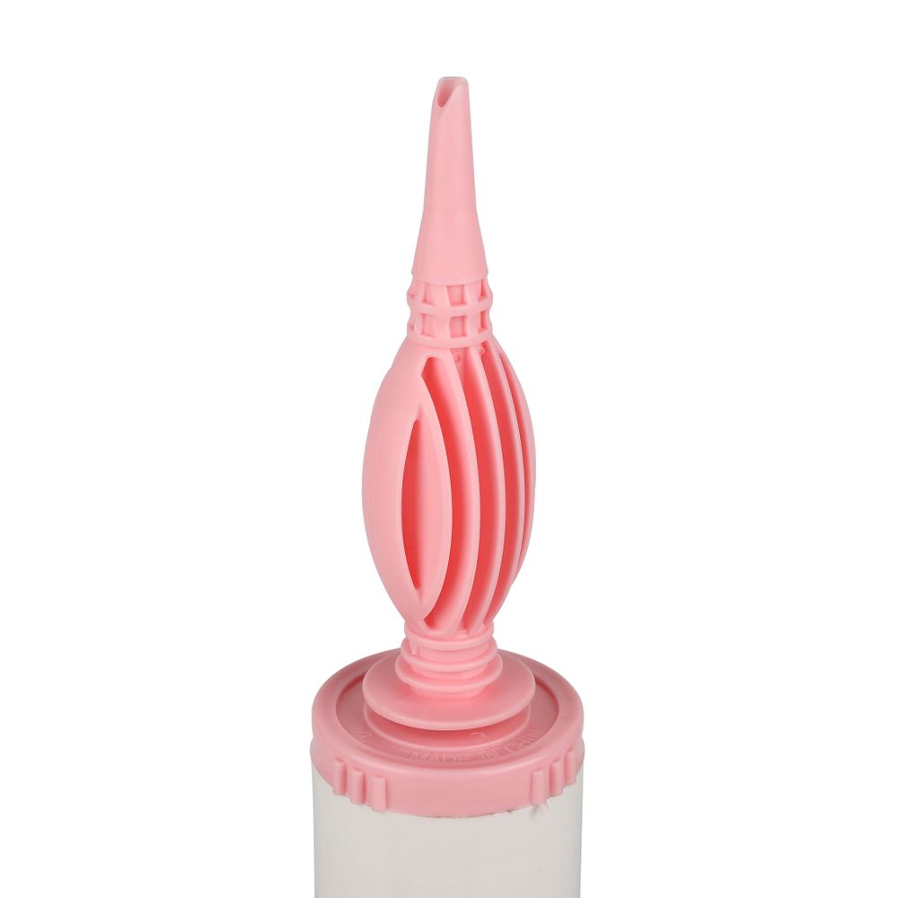 Насос ручной, с защитой от падения, двухходовой, 27 см, Белый/Розовый, 1 шт.