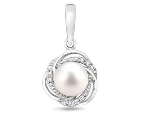 Подвеска из серебра с жемчугом