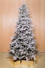 Заснеженная елка с шишками «Saint Paul» Сейнт Пол (Литая+пвх) 210 см / 2,1 м