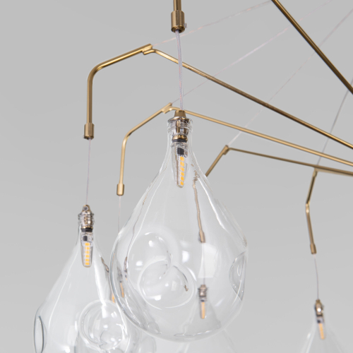 Подвесная люстра Eurosvet Birne 201002/12 латунь Smart