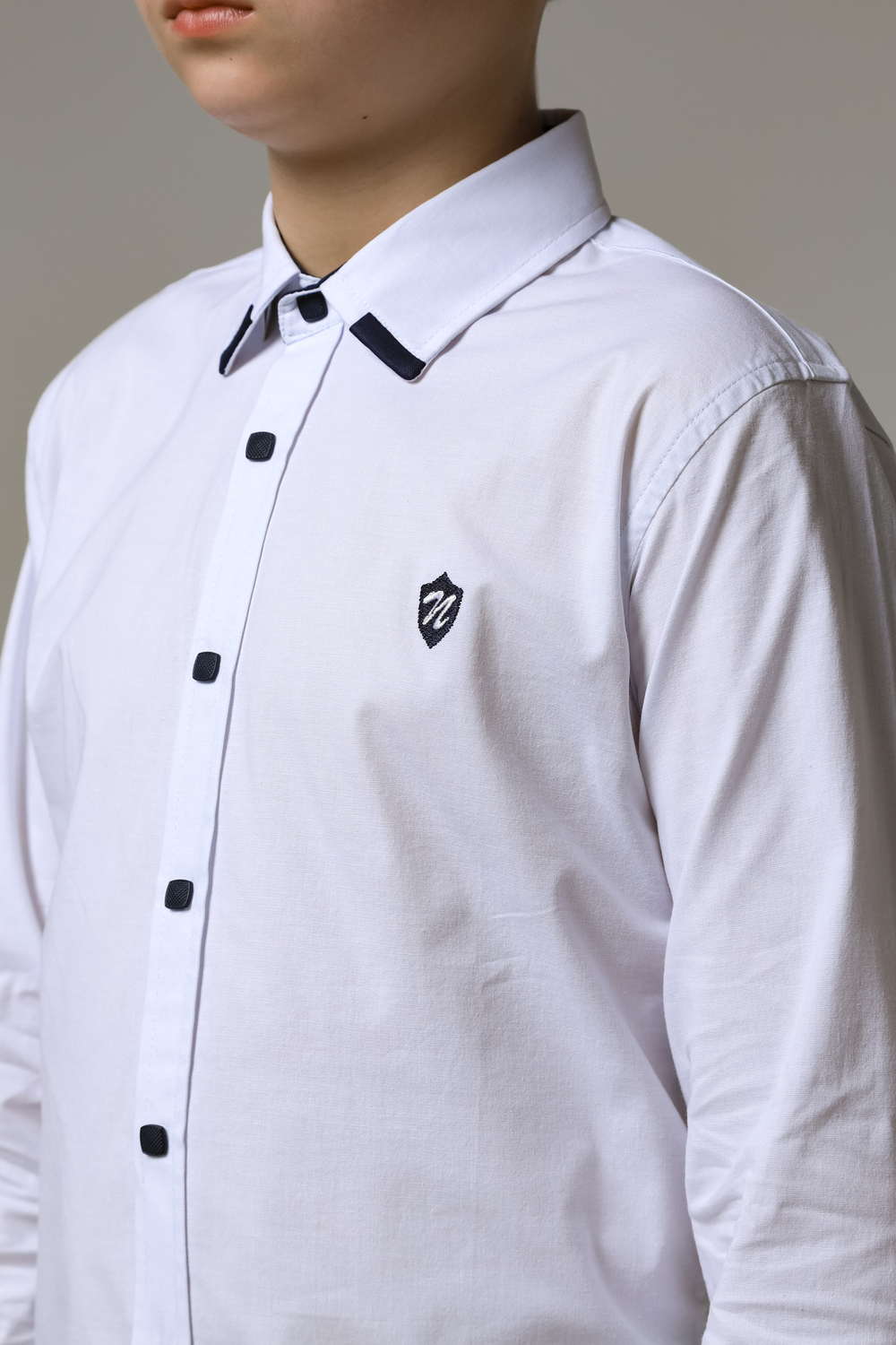 Рубашка длинный рукав на кнопках д/м NASJOY 1020