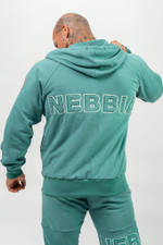 Толстовка на молнии LONG ZIP UP HOODIE BEYOND ORDINARY 707 Зеленая
