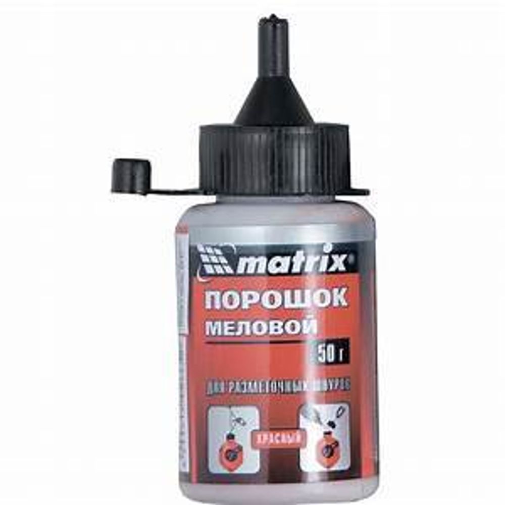 Краска Порошок меловой красный, 50 г, для разметочных шнуров// Matrix 84857