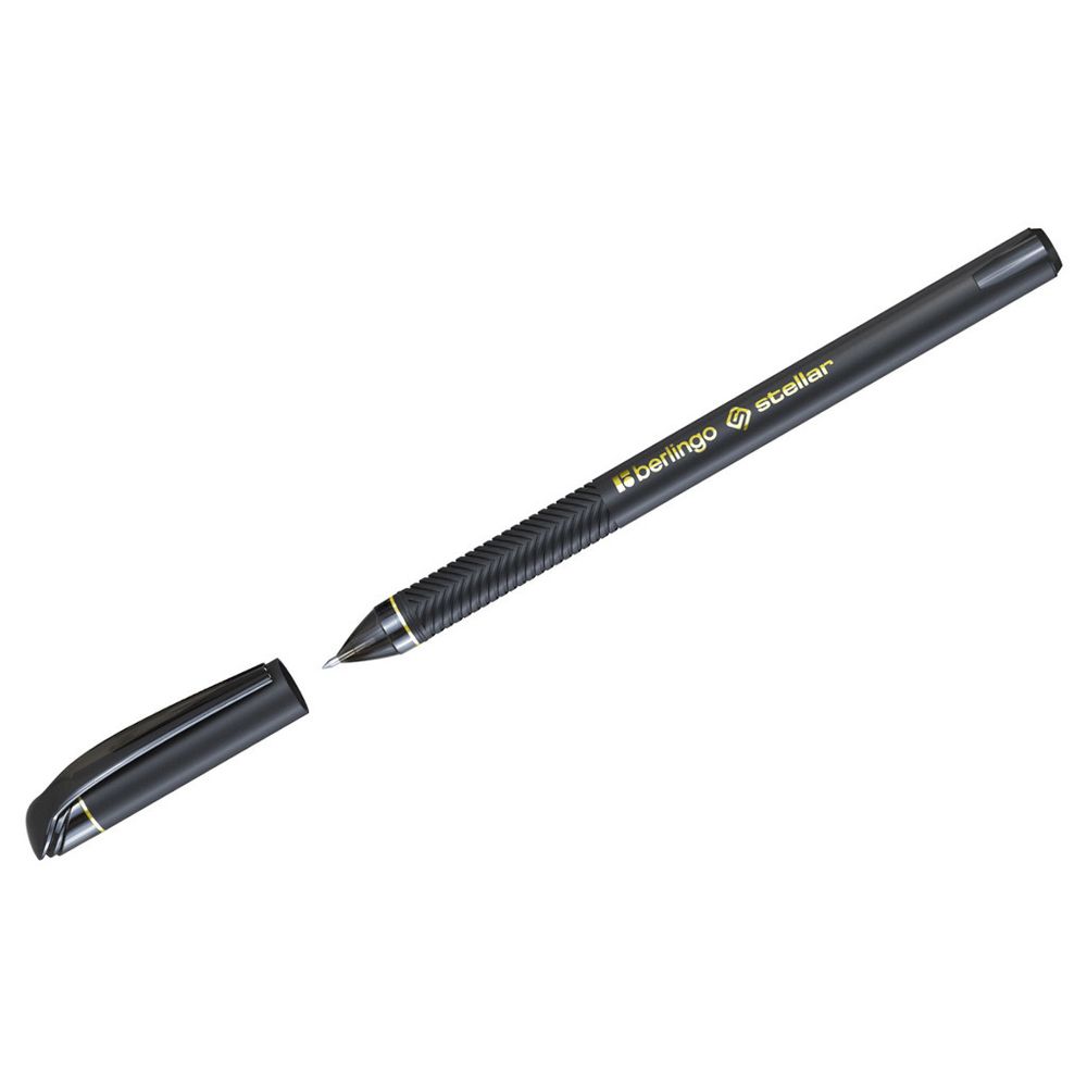 Ручка гелевая БЕРЛИНГО 0,5 мм черная Стеллар Гель (CGp_05020)