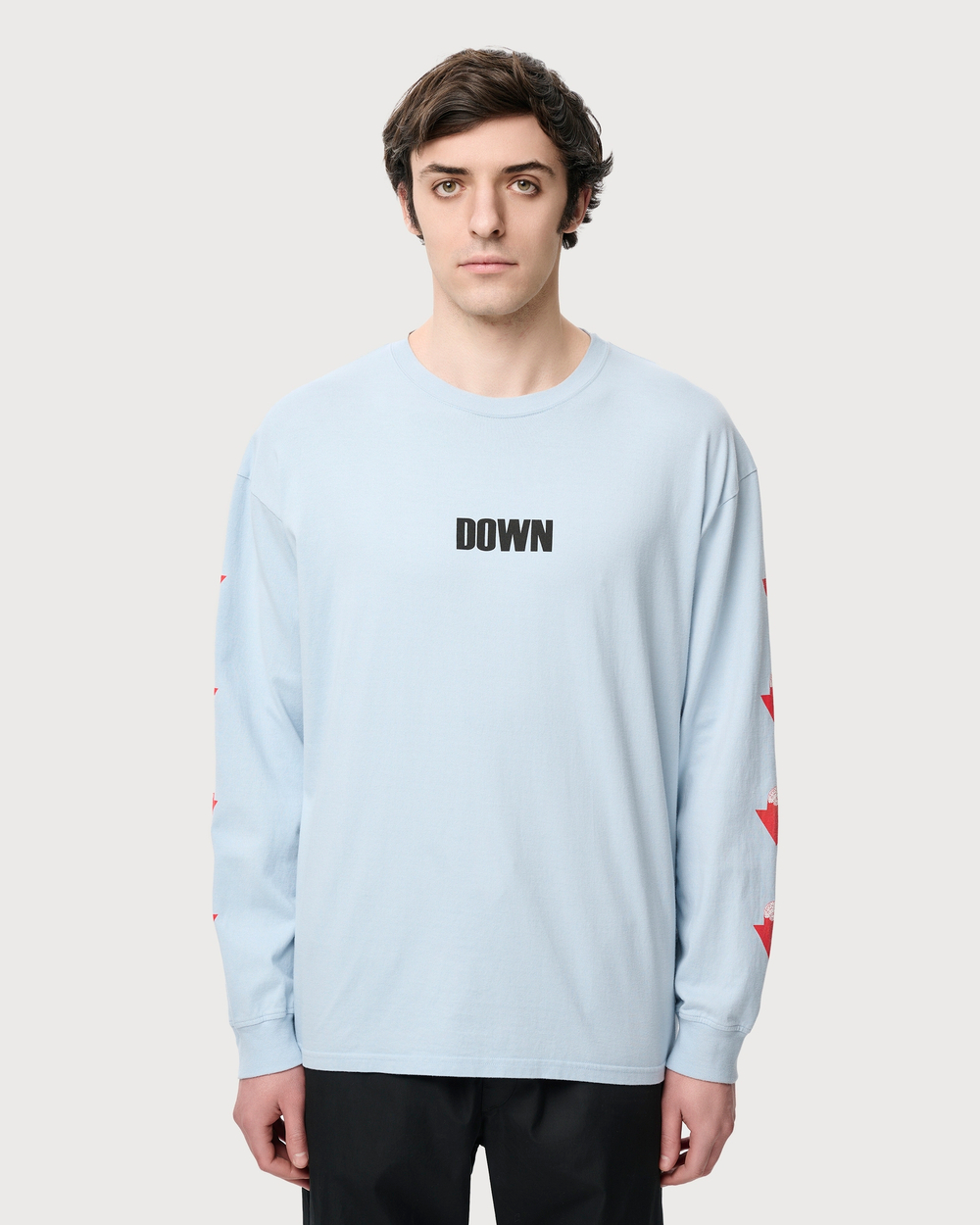 UNDERCOVER ЛОНГСЛИВ ГОЛУБОЙ DOWN