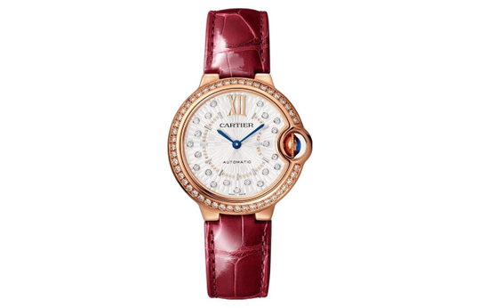 CARTIER Blue Balloon Collection Automatic Mechanical Movement Women"s Watch Watch 33mm Silver Dial
