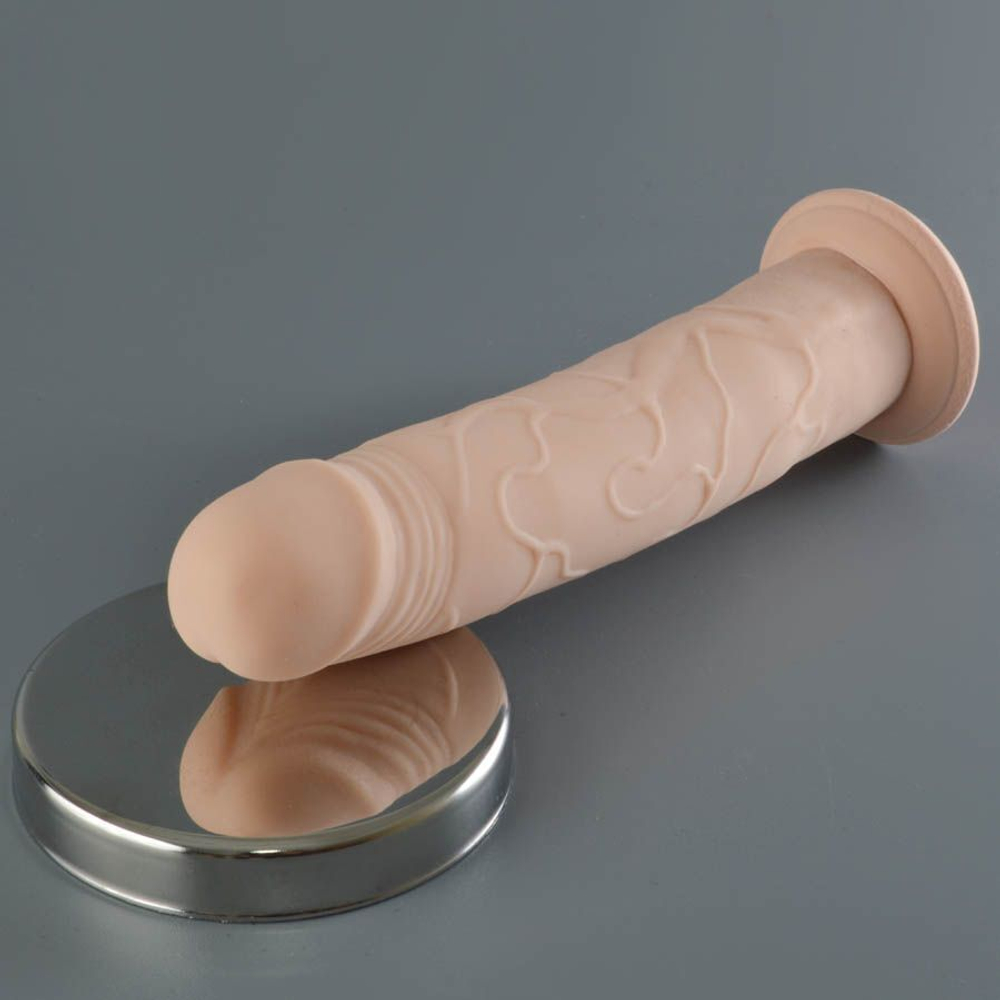 Телесный фаллоимитатор JoyStick на присоске - 19,2 см. (Цвет: телесный)