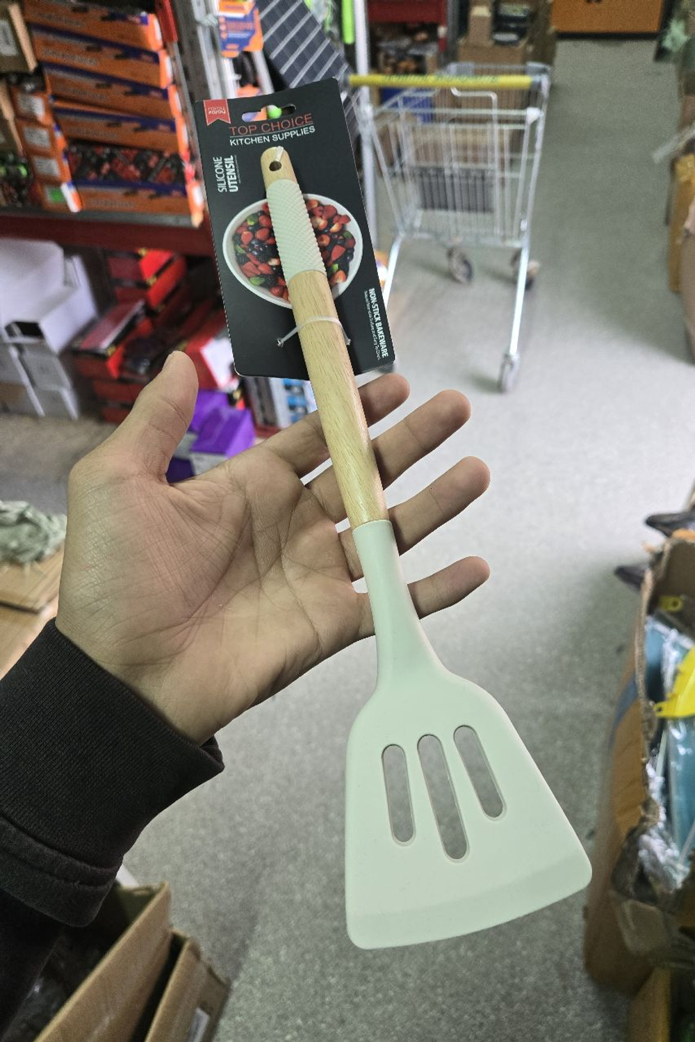 Лопата силиконовая с прорезью MS-5