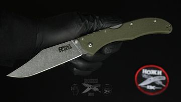 Складной нож Cold Steel 20KR7 Range Boss OD Green Handle c клинком из стали 4034 Stainless Steel, рукоять GRN