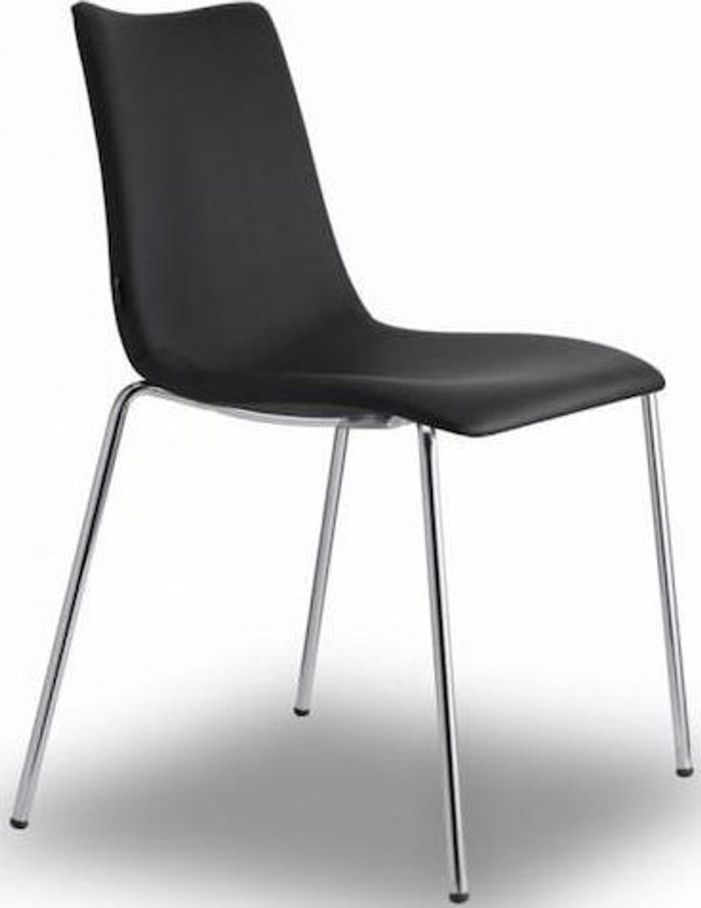 Стул с обивкой Scab Design Zebra Pop 4 legs, хром, черный