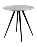 Стол Ники круглый столешница керамика Italian light grey 800