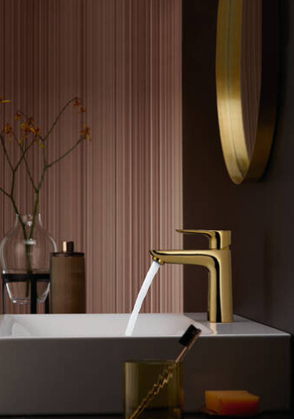 Смеситель для раковины Hansgrohe Talis E 71710990 полированное золото