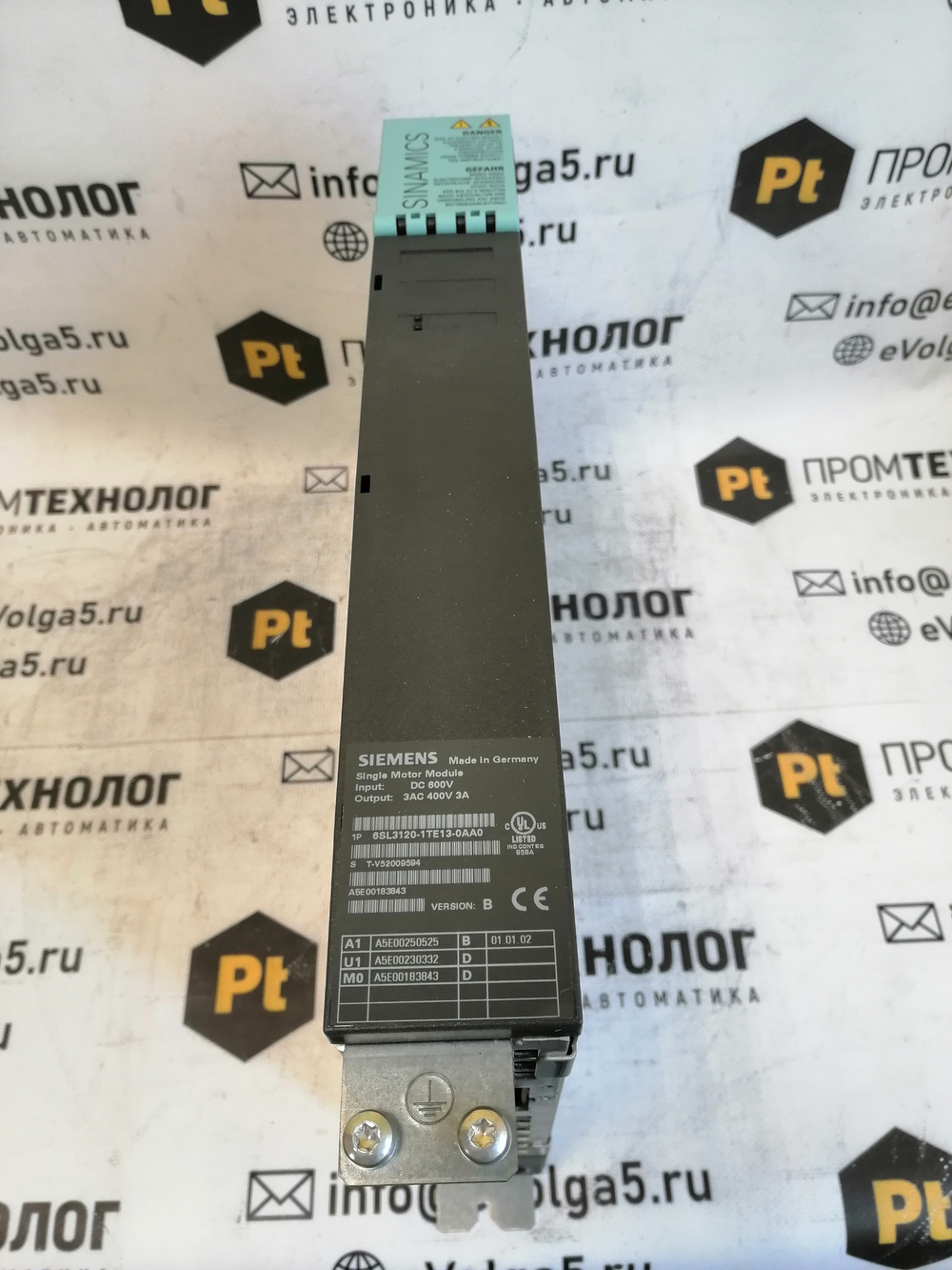 Siemens 6SL3120-1TE13-0AA0 новое