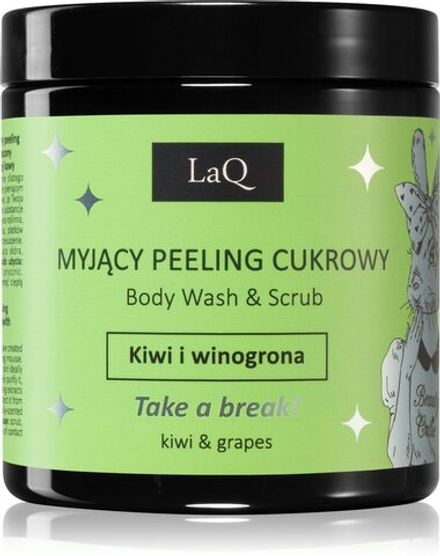 LaQ Bunny Kiwi & Grapes - освежающий сахарный скраб /   200  ml  / GTIN 5902730835790