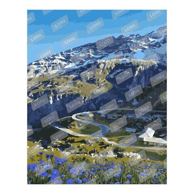 Картина по номерам 40*50см "Горный район" (Lori)