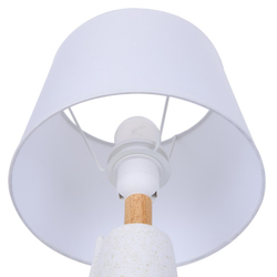 8210/1T MODERNI LN26 490 белый, керамика/текстиль Настольная лампа Е27 1*60W 220V VISIONA