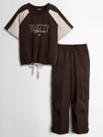 Костюм для девочки, футболка и штаны