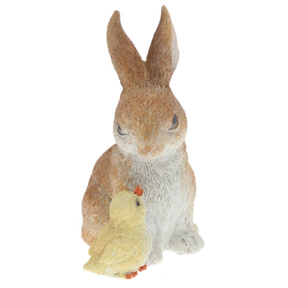 GAEM Фигурка декоративная "Заяц с цыпленком", L9 W8 H12,5 см