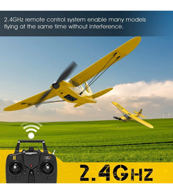 Радиоуправляемый самолет Volantex RC Sport Cub 400мм (желтый) 2.4G 3ch LiPo RTF with Gyro